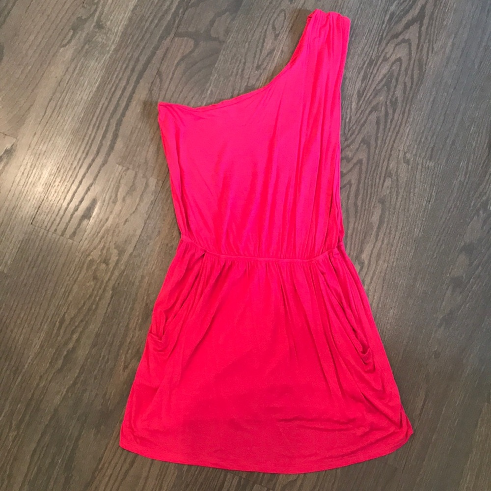 One shoulder cotton dress size M